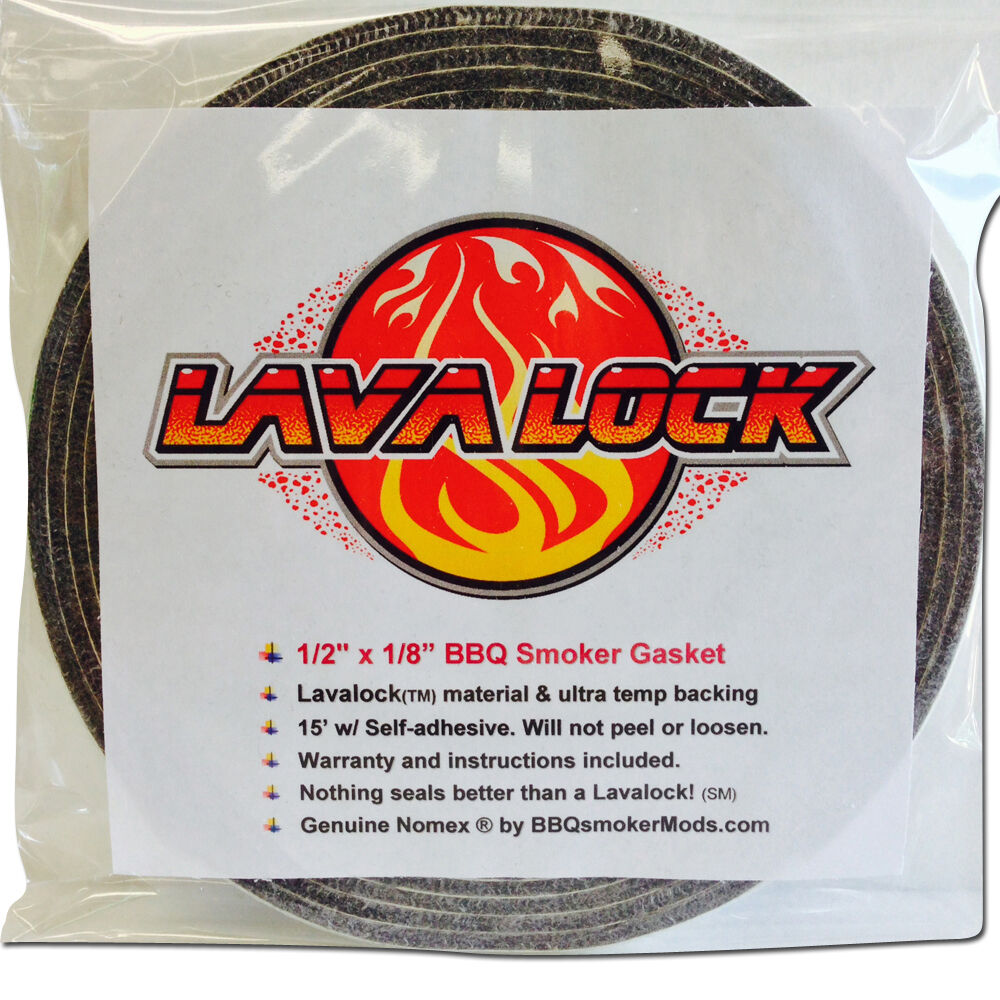 Grey Lavalock® Gasket High Temp Bbq Smoker Grill Nomex Self Stick 1/2 X 1/8 X 15
