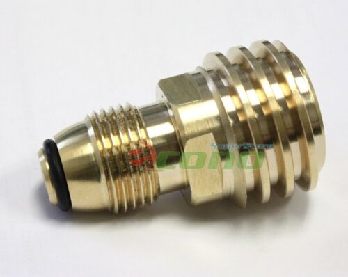 Converts Propane Lp Tank Pol Service Valve To Qcc (type 1) Outlet  Brass Adapter